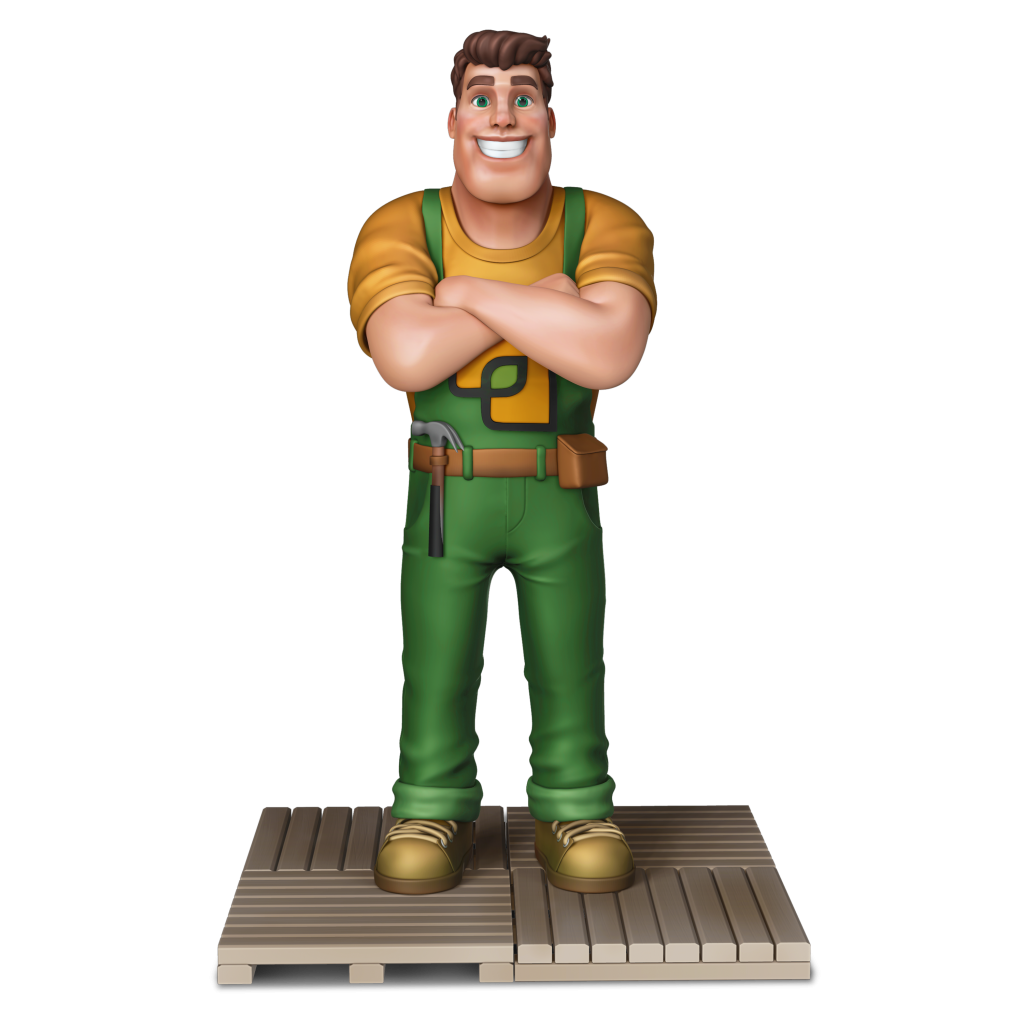 Mascote sobre deck